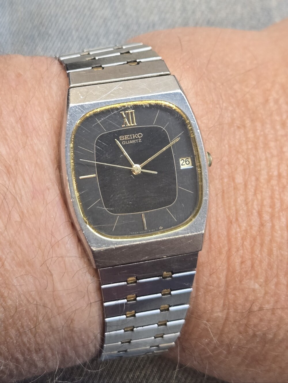 Vintage Seiko Tank Quartz Watch